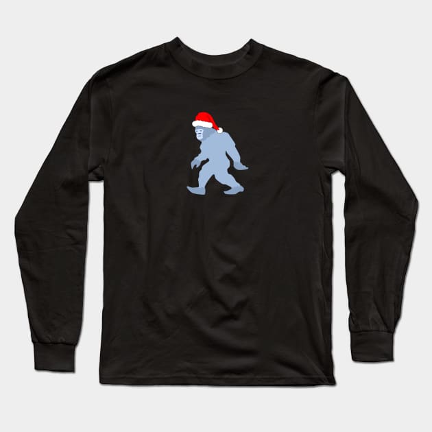 Christmas Yeti Long Sleeve T-Shirt by Sci-Emily